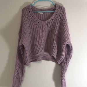 L.A. Hearts purple sweater size large